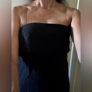 Elegant Black Strapless top  lined unworn